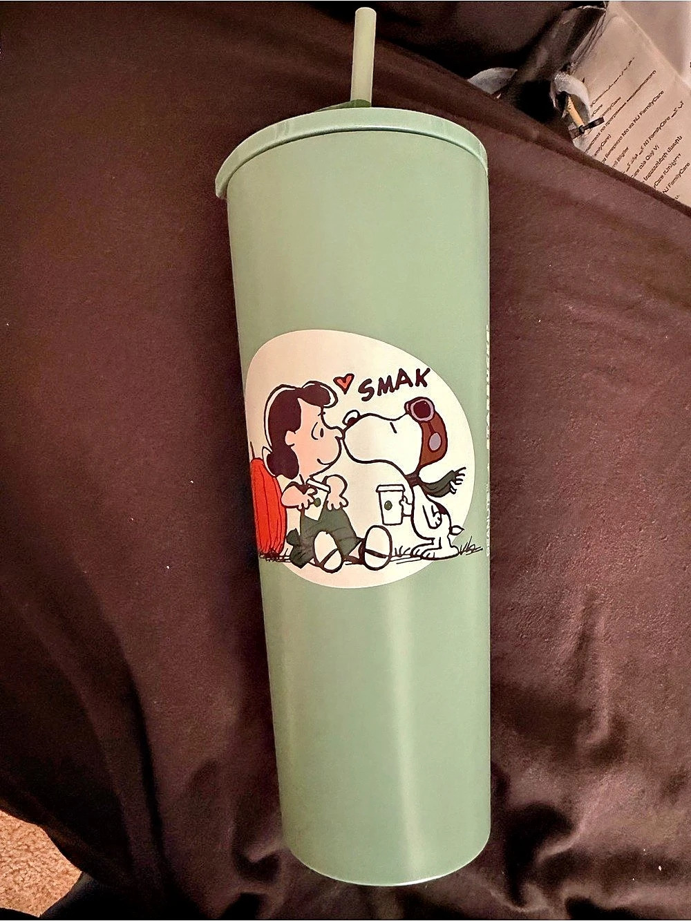 SMAK Snoopy Tumbler in Green